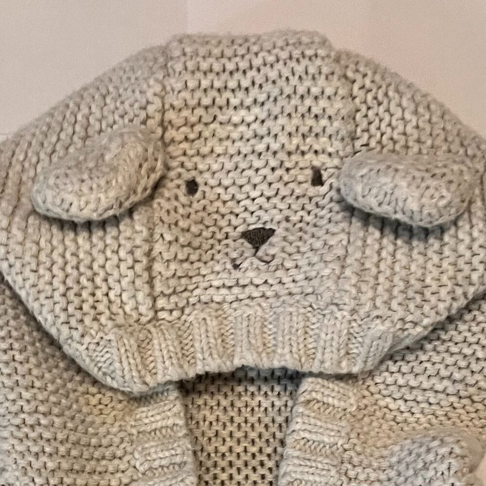 Carter’s Bear Cardigan for baby Sz 9 mon - Picture 3 of 9